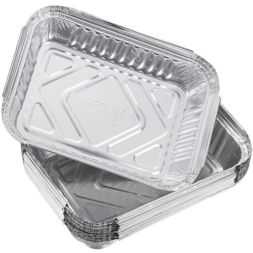 Aluminum Foil Tray Disposable for Barbecue 30Pcs