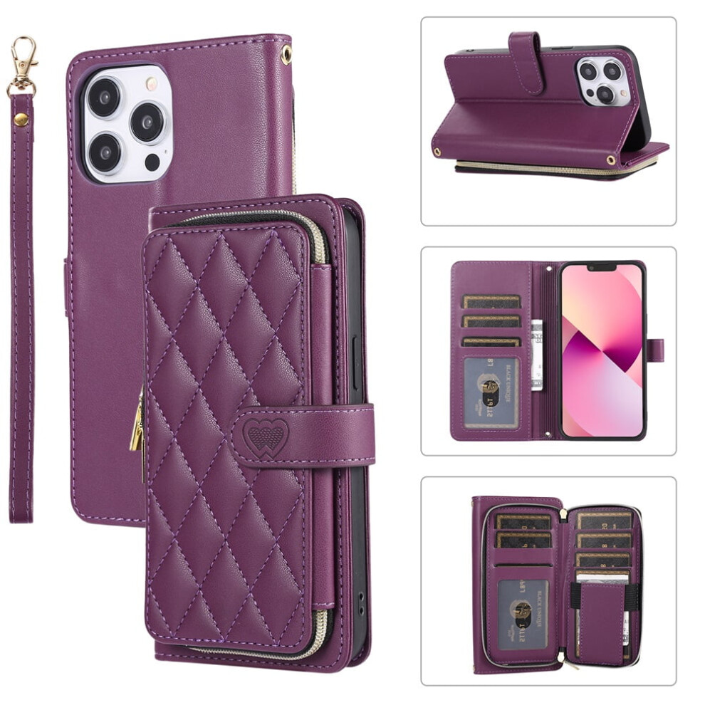 Leather Wallet Case With Strap For Iphone 12 Pro Max 6.7 937196974238