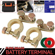 Brass Car Battery Terminals Connectors 2 Pack