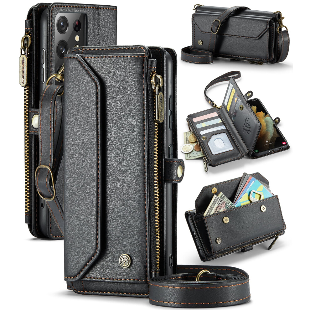 Caseme Leather Wallet Case For Samsung Galaxy S21 Ultra 9065194879628