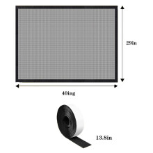 Kaminschutzgitter aus schwarzem PVC-Gewebe