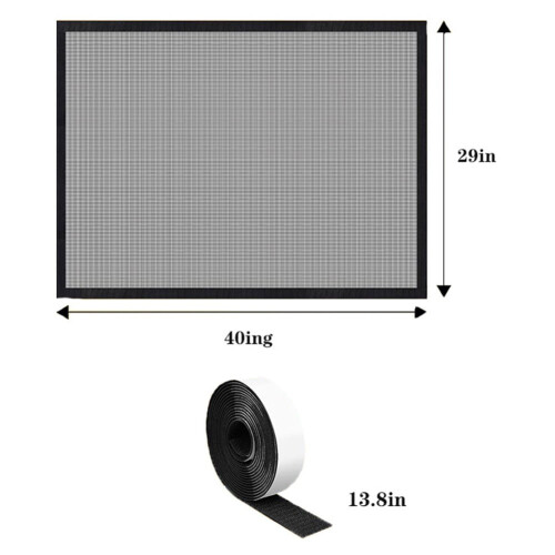 Kaminschutzgitter aus schwarzem PVC-Gewebe