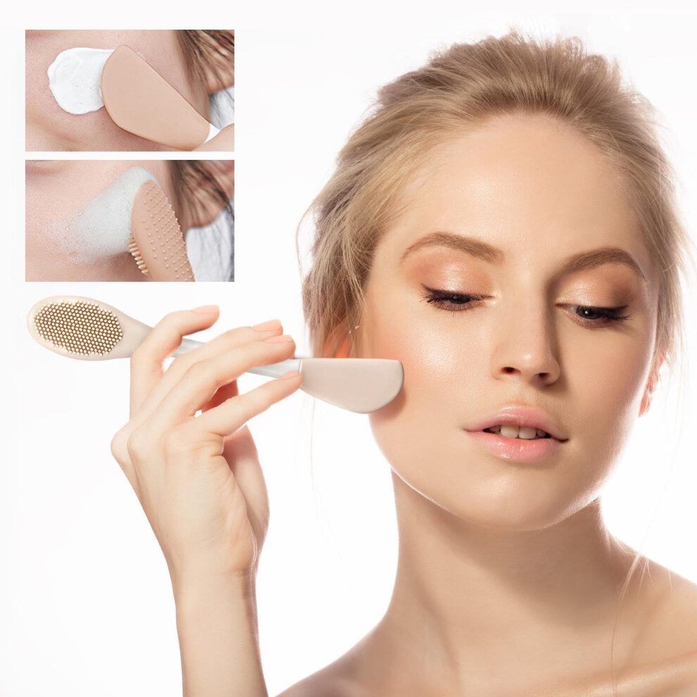 Silicone Dual Head Mask Brush for Deep Pore Cleansing 1