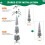 6FT Pre-Lit Christmas Tree 500 LED PE PVC Hinged 5