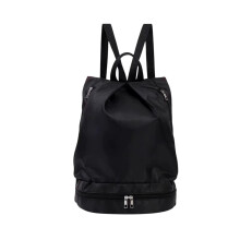 Unisex swimming bag waterproof dry-wet separate black