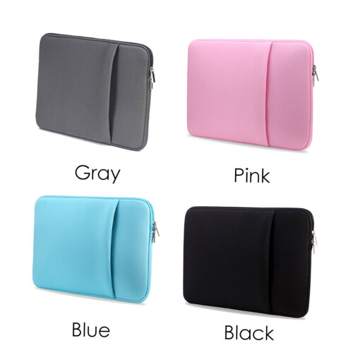 Laptop-sleeve med blød lynlås, 14 tommer, sort 1