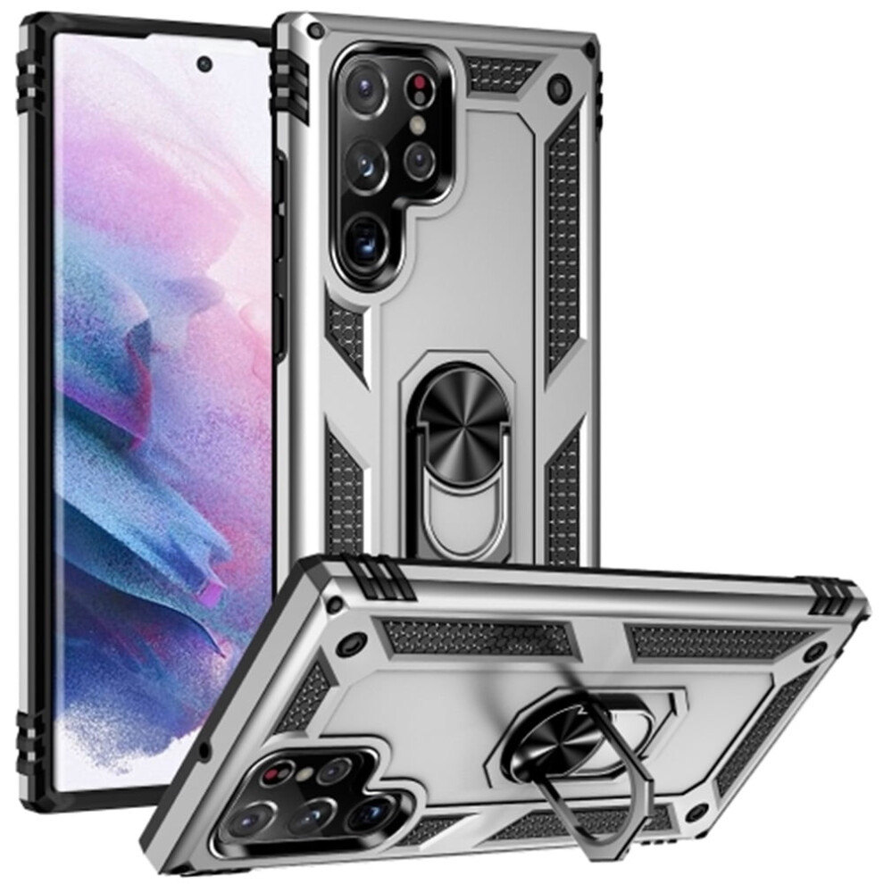 Samsung Galaxy S23 Ultra Case With Metal Ring And Kickstand 9065194881737
