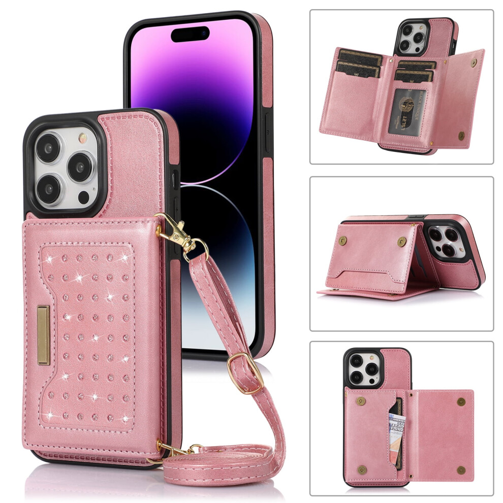 Rfid-Blocking Crossbody Wallet Case For Iphone 12/12 Pro In 908436760775