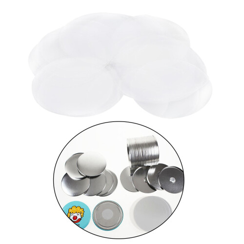 Mylar Button Blanks Round 58mm 100 pcs 2