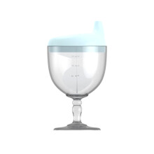Baby Sippy Cup with Stem 8+ Months 5.5x2.2 in BPA-Free Blue