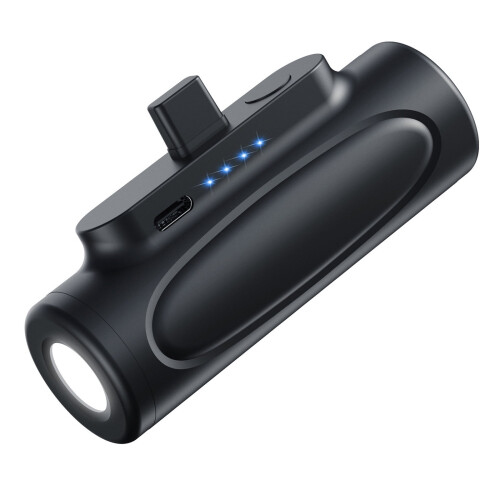 Baterie externă și lanternă LED de buzunar, 5000mAh