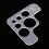 Clear Acrylic Corner Stencil for Leatherwork 3.54 x 3.54 in 1