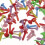 Metal Bunt Brads Pattern Clips 100 Pack 5.5x11mm Colored 6