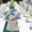 Artificial Wedding Bouquet Blue Elegant Decorative 6