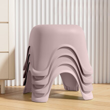 Pink Plastic Step Stool Portable Thickened Lightweight