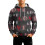Herren-Langarm-Kapuzenpullover, Grau, Größe XXXXL 1