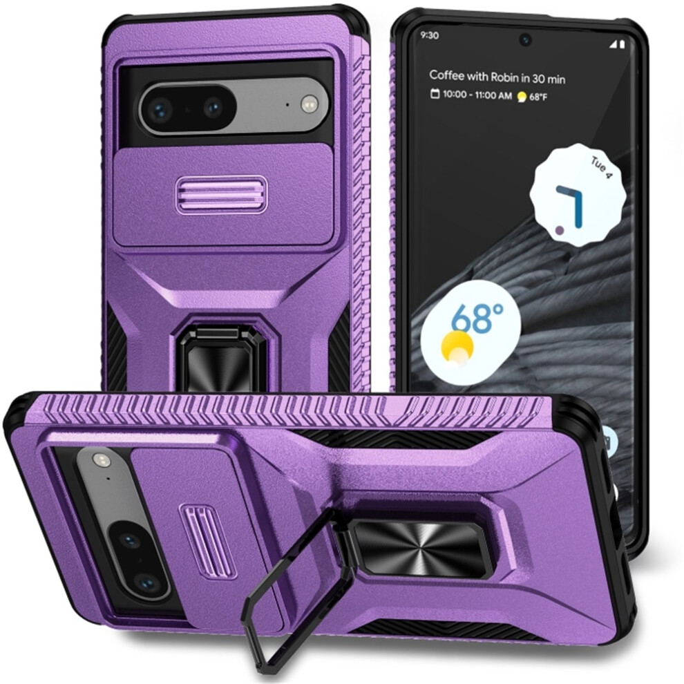 Google Pixel 7 5G Slim Shockproof Hybrid Case Purple 9065194874524