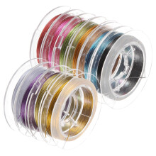 Schmuckdraht für Bastelarbeiten, Perlenarbeiten, Kupfer, 1 Set