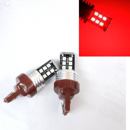 Κόκκινη Λάμπα Φώτων Φρένων T20 7443LED15LED12V2Συσκευασία
