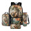 Schulrucksack-Set mit Hibiskusmuster, 4-teilig 1