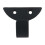 Leott Decorative Wall Hooks Black 5-Pack with Screws 4