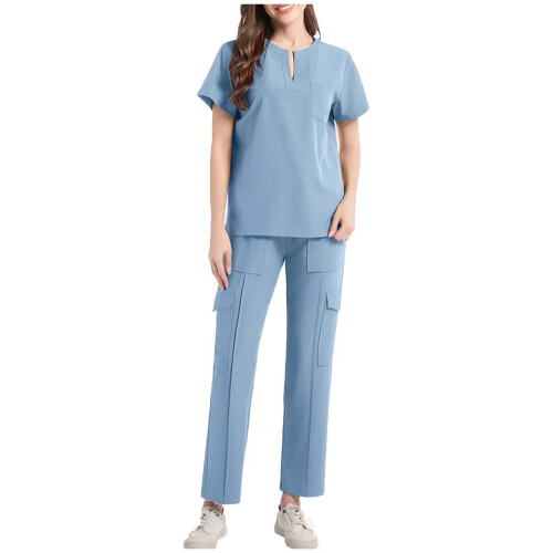 Women's Scrubs Set Light Blue M
