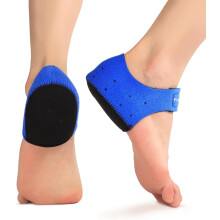Hälkoppar orsakade av plantar fasciit för hälsporre, akillesseneinflammation och spruckna hälar – gelkuddar, blå, stor (B9.5–13 / M8.5–14)