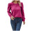 Damen-Pullover-Sweatshirt mit langen Ärmeln und Rundhalsausschnitt, Größen 8-16 1