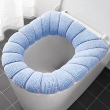 Thick, Washable Toilet Seat Cover for Elongated & Round Toilets – Soft, Stretchable, 4 Designs, Easy Install