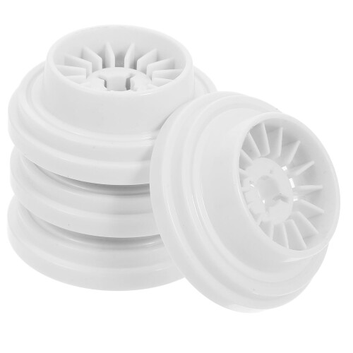 Capace pentru bobine de mașină de cusut, plastic alb, pachet de 4 1