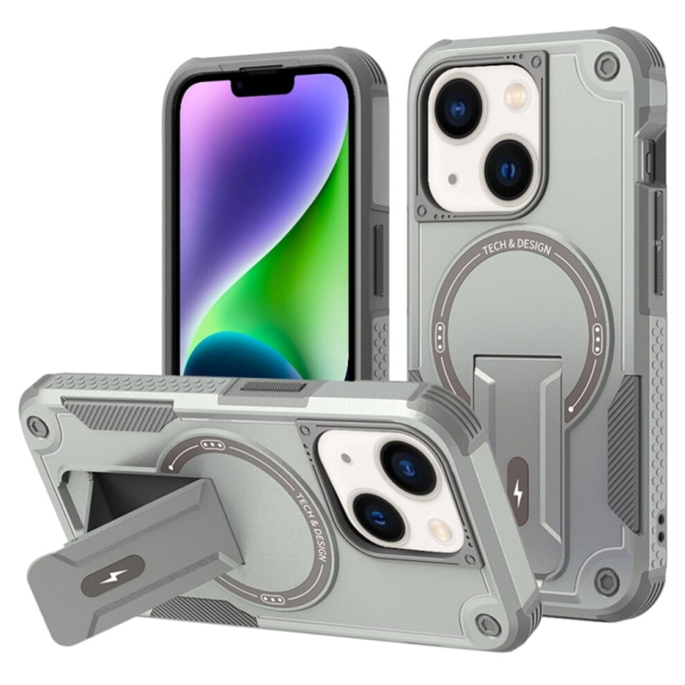 Iphone 14 6.1 Inch Case Magsafe Shockproof Tpu Grey 908436750455