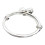 Silver Plated Adjustable Bell Charm Bangle for Toddler 1
