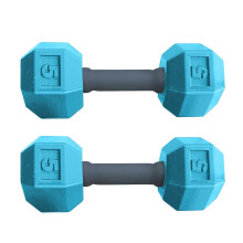 Child Dumbbell Rattle Sensory Toy Blue 2 pcs