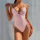 Women's Polyester One-Piece Swimsuit Breathable 2