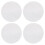 Round PVC Placemats Heat Resistant 4 Pcs Red 2