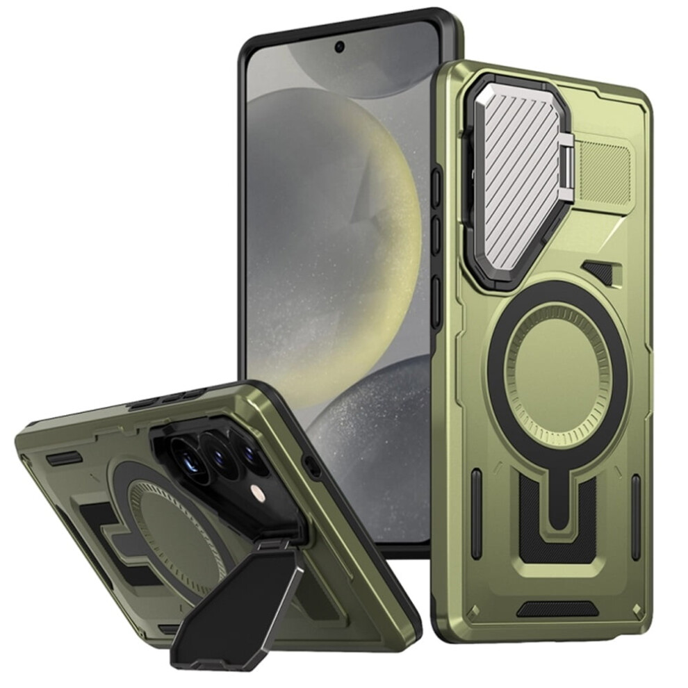 Samsung Galaxy S24+ 5G Rugged Magnetic Case Green 908436772181