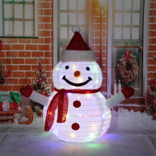 AuroraX Large Decorations Christmas Outdoor Ornaments, Lights Up Snowman Holiday Lights with 40 LED Lights, Outdoor Party Porch Decor