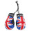 Mini Boxing Gloves Pendant PVC Bag Accessory 1 Pair 4