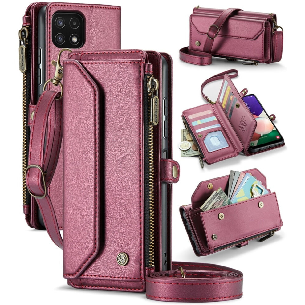 Caseme Leather Wallet Case For Samsung Galaxy A22 6.6 Inch 908436765398