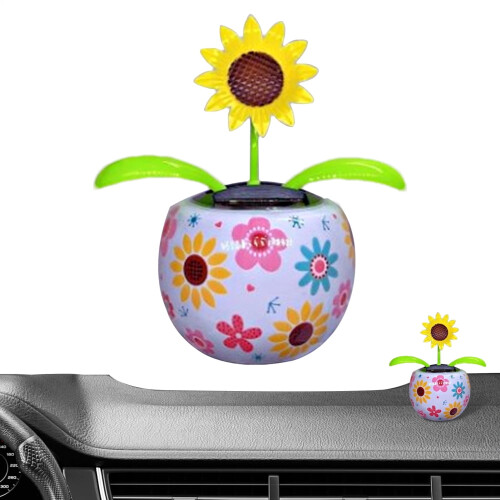 Solar Dancing Flower Decor with Colorful Pots 1