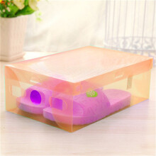 Boîte de rangement pliable en plastique orange (1 pièce)