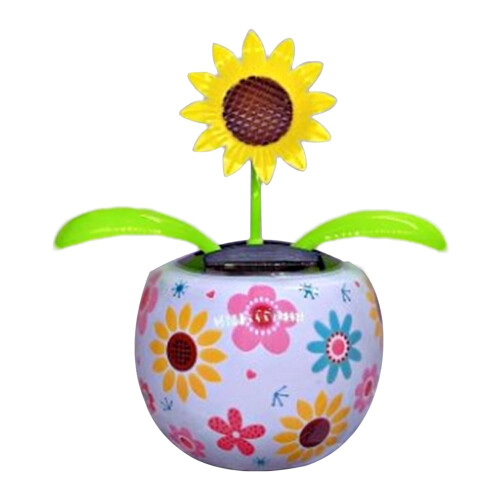 Solar Dancing Flower Decor with Colorful Pots 2