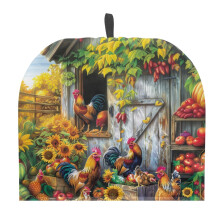 Housse isotherme à motif coq et tournesol 12,9 po x 10,4 po