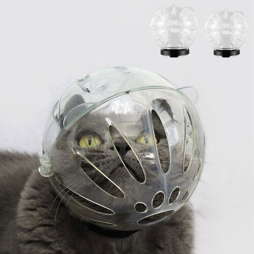 Cat Muzzle and Boots Set Breathable Anti-Bite Reusable
