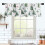 Green Christmas Tree Curtains Polyester 140x70cm 1