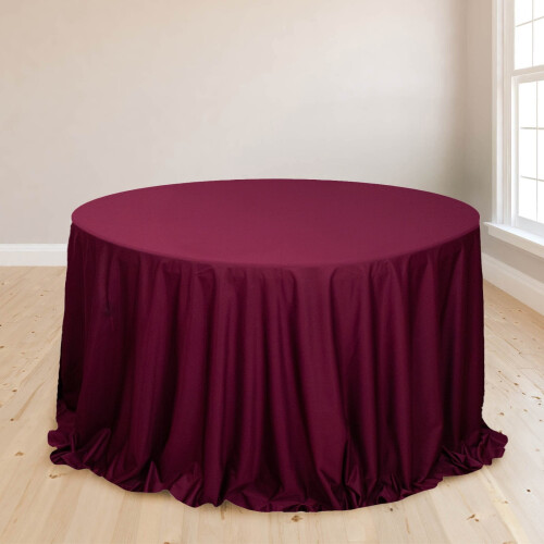 BalsaCircle burgunderrød, rund duk i scuba-polyester 334 cm 1