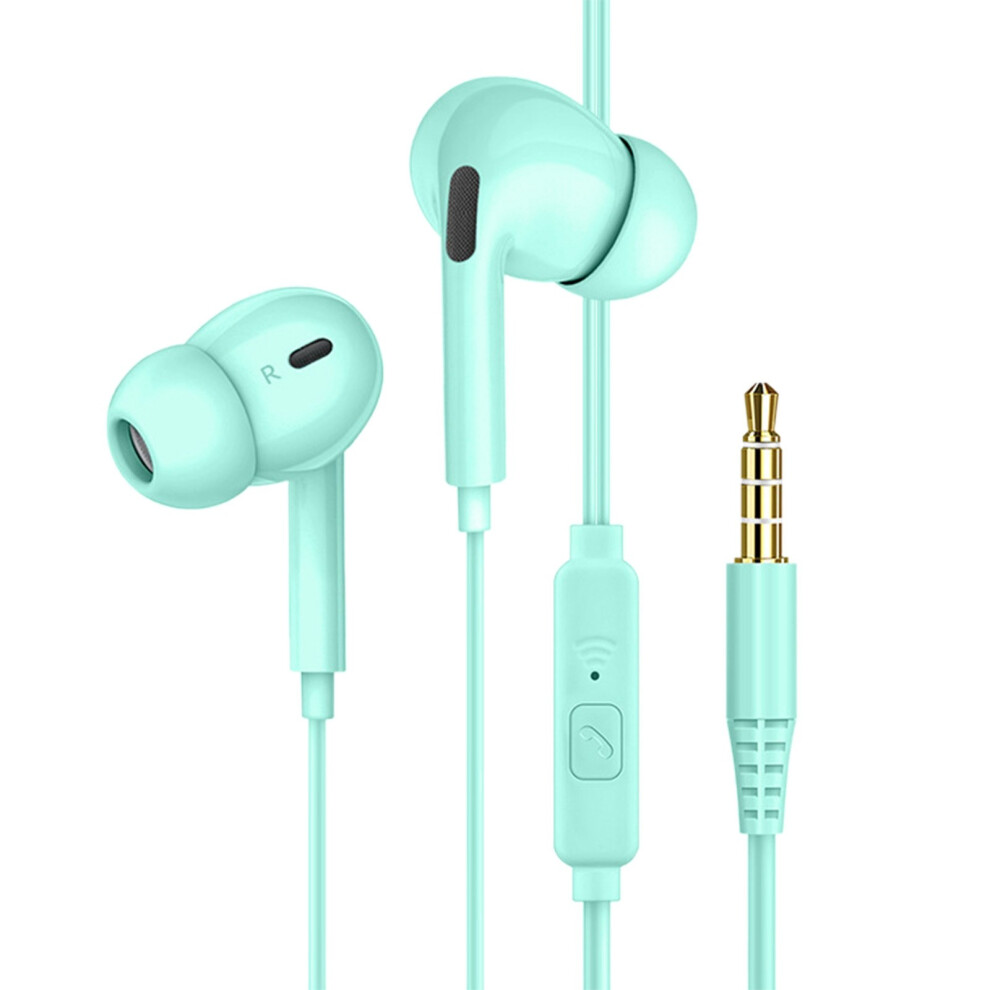 Wired Earbuds With Mic 3.5Mm Jack Turquoise 9065194888415