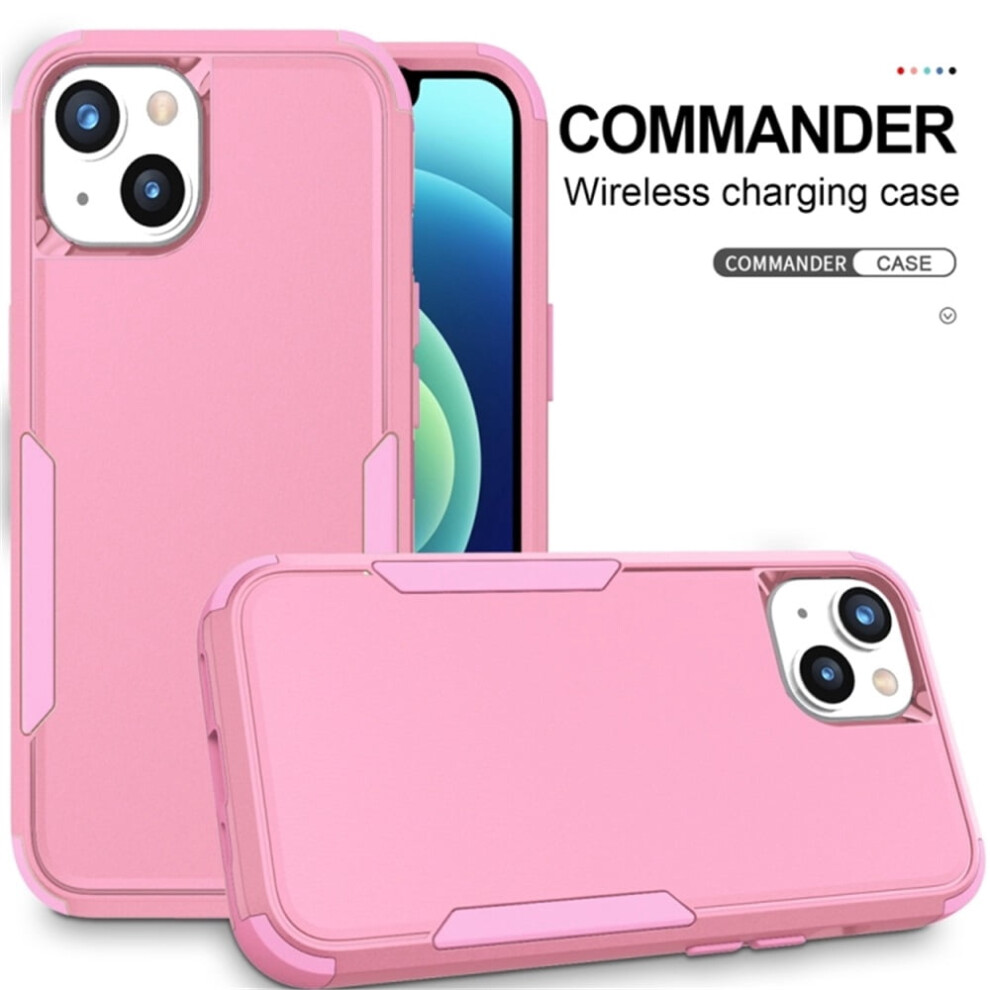 Iphone 15 Bumper Case Heavy Duty 3-Layer Shockproof Pink 908436756679