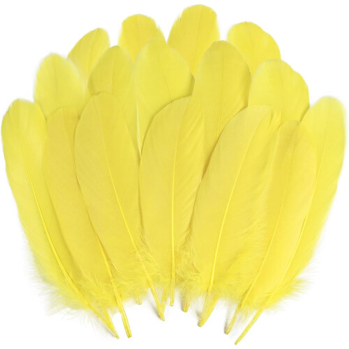 Penas naturais coloridas para artesanato, 150 unidades, 12-18 cm (5-7 polegadas)