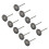 Steel Wire Wheels Set for Rotary Tool 10 pcs 1